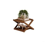 GLFLOW Tool Free Foldable Shoe Rack With Interlocking Design For Entryway Dorm And Closet Space Saving Wooden Storage Organizer For Home(2 Layers brown)