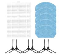 GLFLOW Vacuum Cleaner Accessories Kit Filter Brush Mop Pad， For MAMNV BR150、BR151 2-in-1 Robot Replacement Parts Set(B)