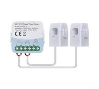 GLFLOW WIFI Energy Meter, 80A WiFi Dual Channel Bidirectional Power Meter For Real-Time Energy Monitoring Compatible With For Tuya Home