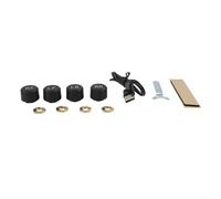 GLFLOW Wireless Solar TPMS With LCD Display, 4 Internal Sensors For Real-Time Tire Pressure And Temperature Monitoring, Compatible With Most Cars