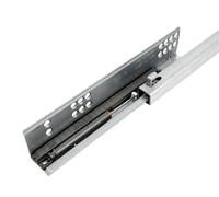 GLFNB 12 inch Rebound Press Push Open Under Mount Drawer Slide Rail Runner 1 Pair for Smooth Easy Drawer Access Heavy Duty Design