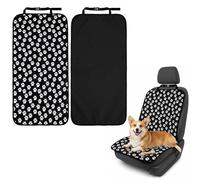 GLGHMH 2 Pcs Set Dog Car Seat Cover Waterproof Pet Upholstery Protector Heavy Duty Scratch-Resistant Oxford Fabric With Non-Slip Backing For Drivers Cars SUVs Holiday Road Trips Auto Accessories