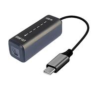 GLHONG USB C to TosLink SPDIF Adapter Cable, Type C Male to TosLink PCM Female Digital Optical Audio Adaptor Cord for Laptop Computer PC PS5/PS4,Echo Wall, Amplifier, DAC (NOT for TV) (USB C)