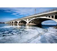 GLHUIOZ 1000 Piece Jigsaw Puzzle Ice,Bridge,75x50cm