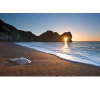 GLHUIOZ 1000 Piece Jigsaw Puzzles for Adults - Beach,England,December,Jurassic Coast,Rocky Gate,75x50cm