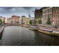 GLHUIOZ 1000 Piece Jigsaw Puzzles for Adults | Jigsaws 1000 Pieces for Adults | Jigsaw Puzzle Presents for Women | Adult Jigsaw Marinas Riverboat Netherlands Amsterdam 75x50cm