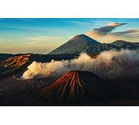 GLHUIOZ 1000 Piece Jigsaw Puzzles for Adults Kids - Indonesia,Java,Bromo Volcano,75x50cm