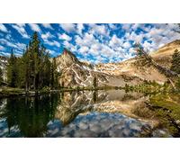 GLHUIOZ 1000 Piece Jigsaw Puzzles for Adults Landscape Twin Lake 75x50cm