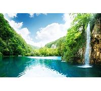 GLHUIOZ 1000 Piece Jigsaw Puzzles for Adults Place,Lagoon,Blue,Paradise,75x50cm