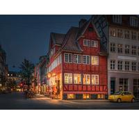 GLHUIOZ 1000 Piece Jigsaw Puzzles, Jigsaw Puzzles for Adults Teenagers Jigsaw Puzzle Denmark Copenhagen Street 75x50cm