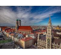 GLHUIOZ 1000 Piece Puzzle - Adults Teens Kids Jigsaw Large Puzzle Toys Gift Educational Intellectual Decompressing Fun Family Game Germany Munich Frauenkirche 75x50cm