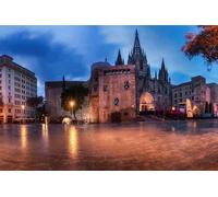 GLHUIOZ 1000 Pieces Jigsaw Puzzles for Adult,Big Challenging Adult Jigsaw Puzzles,Entertainment 1000 Piece Jigsaw Puzzle Gift for Friends Family Spain Temples Barcelona Town 75x50cm