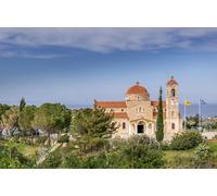 GLHUIOZ 1000 Pieces Jigsaw Puzzles for Adults, Family Puzzle Game Stress Reliever Difficult Challenge Puzzle for Adults Kids Cyprus Temples Raphael Church 75x50cm