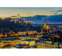 GLHUIOZ 1000 Pieces Jigsaw Puzzles for Adults, Family Puzzle Game Stress Reliever Difficult Challenge Puzzle for Adults Kids Austria Salzburg 75x50cm