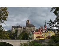 GLHUIOZ 1000pc Cute Jigsaw Puzzle - Every Piece is Unique - Challenging Adult Family Fun Game Castles Republic 75x50cm