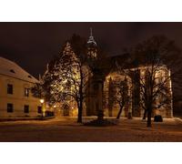 GLHUIOZ 1000pc Cute Premium Jigsaw Puzzle - Every Piece is Unique - Challenging Adult Family Fun Game Czech Republic Temples Brno 75x50cm