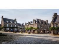 GLHUIOZ 1000pc Premium Jigsaw Puzzle - Every Piece is Unique - Challenging Adult Family Fun Game France Locronan Brittany 75x50cm