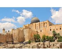 GLHUIOZ 1000pc Premium Jigsaw Puzzle - Every Piece is Unique - Challenging Adult Family Fun Game Israel Temples 75x50cm