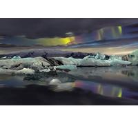 GLHUIOZ 1500 Extra Large Piece Puzzle For Adults Gift,Northern Lights,Icebergs,87x57cm