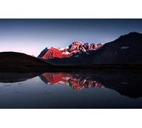 GLHUIOZ 1500 Extra Large Piece Puzzle For Adults Gift,Red,Mountain 87x57cm