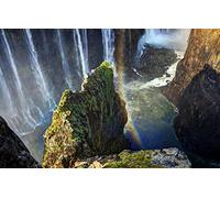 GLHUIOZ 1500 Extra Large Piece Puzzle For Adults Gift,Victoria Falls,Zimbabwe,87x57cm