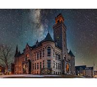 GLHUIOZ 1500 Jigsaw Puzzle for Adults and Kids Stars Wisconsin Courthouse 87x57cm