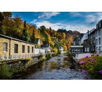 GLHUIOZ 1500 Piece Challenge Jigsaw Puzzle for Adults and Kids Germany Rivers Monschau 87x57cm