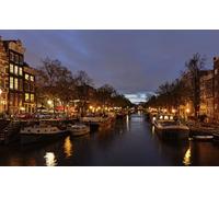 GLHUIOZ 1500 Piece Challenge Jigsaw Puzzle for Adults and Kids Netherlands Amsterdam Marinas 87x57cm