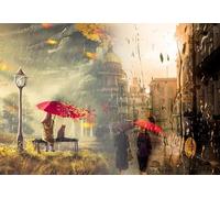 GLHUIOZ 1500 Piece Jigsaw Puzzle Adults -Puzzles 1500 Pieces wooden Puzzles- Relax Puzzles Games-Brain Teaser Puzzle St. Petersburg Rain 87x57cm