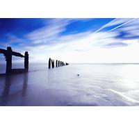 GLHUIOZ 1500 Piece Jigsaw Puzzles for Adults - Beach,Strait,Pillars,87x57cm