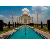 GLHUIOZ 1500 Piece Jigsaw Puzzles for Adults | Family Fun Jigsaws Puzzles 1500 Pieces for Adults Gifts India Temples Fountains Taj Mahal 87x57cm