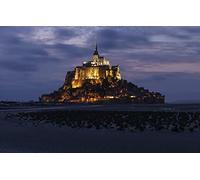 GLHUIOZ 1500 Piece Jigsaw Puzzles for Adults Gifts France,Le Mont-St.-Michel,Basse-Normandie,87x57cm