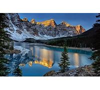 GLHUIOZ 1500 Piece Jigsaw Puzzles for Adults Landscape,Canada,Moraine Lake,87x57cm