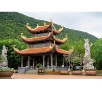 GLHUIOZ 1500 Piece Jigsaw Puzzles for Adults | Landscape Jigsaw Puzzles for Adults 1500 Vietnam Temples Sculptures Buddhist Temple 87x57cm