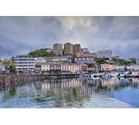 GLHUIOZ 1500 Piece Jigsaw Puzzles For Adults | Recycled Puzzleboard | Jigsaw Puzzles For Adult England Rivers Marinas Riverboat 87x57cm