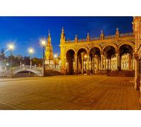 GLHUIOZ 1500 Piece Jigsaw Puzzles For Adults | Recycled Puzzleboard | Jigsaw Puzzles For Adult Spain Bridges Seville Spanish Town 87x57cm