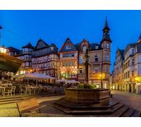 GLHUIOZ 1500 Piece Puzzle - Adults Teens Kids Jigsaw Large Puzzle Toys Gift Educational Intellectual Decompressing Fun Family Game Germany Marburg Market Town 87x57cm