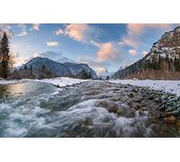 GLHUIOZ 1500 Pieces Jigsaw Puzzles for Adults,Family Puzzle Game Stress Reliever Difficult Challenge for Adults Kids Russia,North Caucasus,Teberda River,Amanauz River,87x57cm