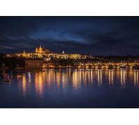 GLHUIOZ 1500pc Cute Jigsaw Puzzle - Every Piece is Unique - Challenging Adult Family Fun Game Czech Republic Prague Rivers Bridges 87x57cm