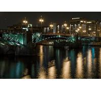 GLHUIOZ 1500pc Cute Premium Jigsaw Puzzle - Every Piece is Unique - Challenging Adult Family Fun Game Czech Republic Prague Rivers Bridges 87x57cm