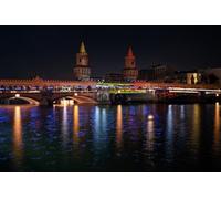 GLHUIOZ 1500pc Jigsaw Puzzle - Every Piece is Unique - Challenging Adult Family Fun Game Germany Berlin Rivers Bridges 87x57cm