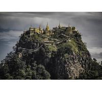 GLHUIOZ 500 Extra Large Piece Puzzle For Adults - Easy Adult Jigsaw Puzzles, Jigsaw Puzzle Gift, Monastery Myanmar 52x38cm