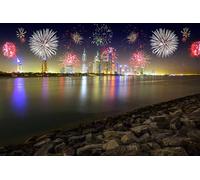 GLHUIOZ 500 Piece Challenge Jigsaw Puzzle for Adults and Kids Emirates UAE Dubai 52x38cm