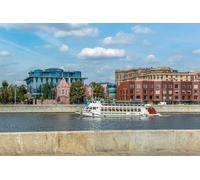 GLHUIOZ 500 Piece Jigsaw Puzzle Adults -Puzzles 500 Pieces wooden Puzzles- Relax Puzzles Games-Brain Teaser Puzzle Rivers Riverboat Russia 52x38cm