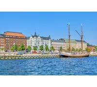 GLHUIOZ 500 Piece Jigsaw Puzzle for Adults Kids Age 10 and Up Finland Helsinki Rivers Marinas 52x38cm