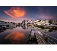 GLHUIOZ 500 Piece Jigsaw Puzzle for Adults-Puzzles 500 Pieces for Teenagers Gifts - Relax Puzzles Games-Brain Teaser Puzzle Lofoten Norway Marinas 52x38cm