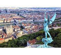 GLHUIOZ 500 Piece Jigsaw Puzzle France Sculptures Angels Lyon 52x38cm