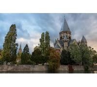 GLHUIOZ 500 Piece Jigsaw Puzzle | Sustainable Puzzle for Adults | Premium 100% Recycled Board | Great Gift for Adults | France Temples Metz 52x38cm