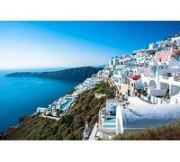 GLHUIOZ 500 Piece Jigsaw Puzzles for Adults - Greece Coast Sea Oia 52x38cm