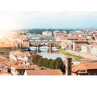 GLHUIOZ 500 Piece Jigsaw Puzzles for Adults | Landscape Jigsaw Puzzles for Adults 500 Florence Italy Rivers Bridges 52x38cm